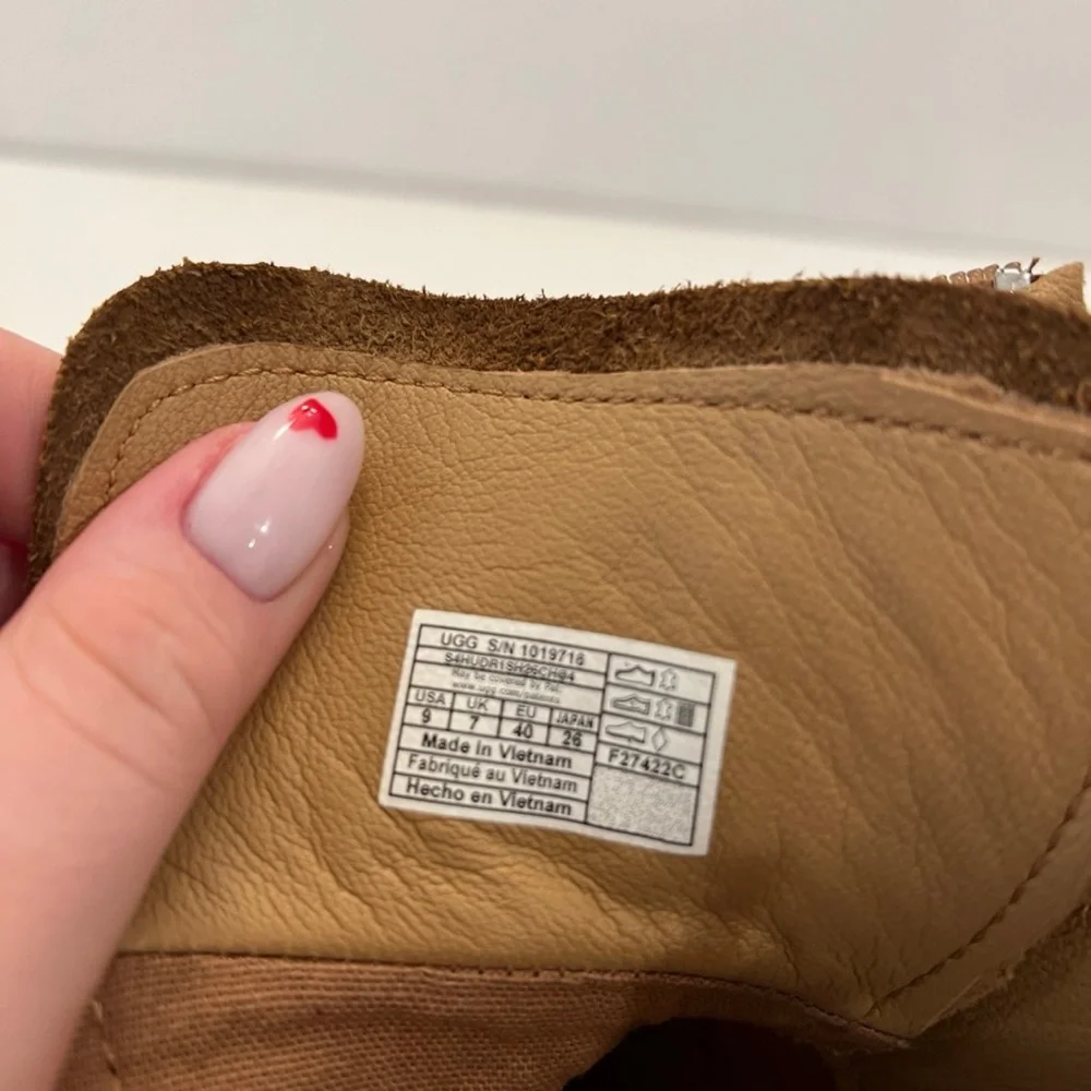 UGG Olive shearling cuff bootie sneaker